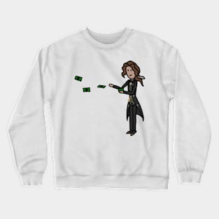 D.M. Throw Money Cartoon Crewneck Sweatshirt